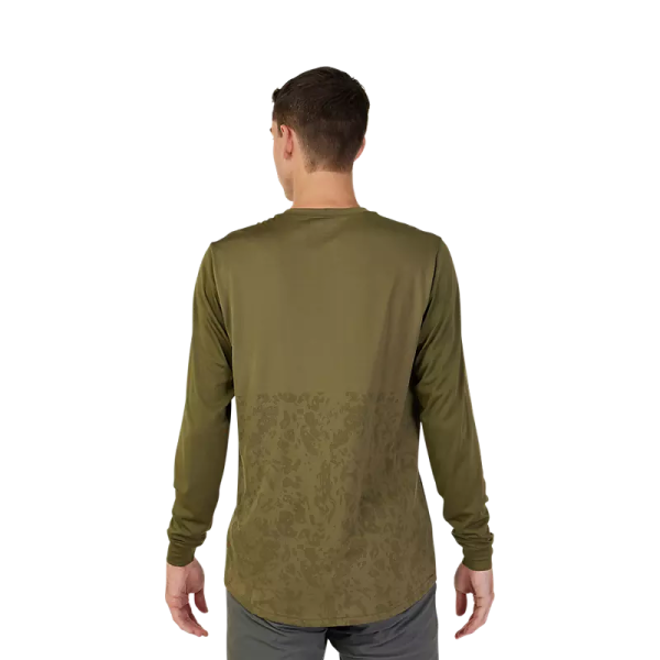 Fox Racing Ranger Tru Dri Long Sleeve MTB Jersey - Olive Green Fashion - Image 3