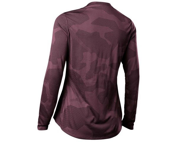 Fox Racing Ranger Tru Dri Long Sleeve MTB Jersey - Womens - Dark Maroon Hot on Sale - Image 2